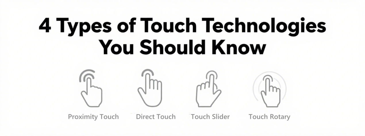 4 Types of Touch Technologies You Should Know: Proximity, Direct, Slider, and Rotary